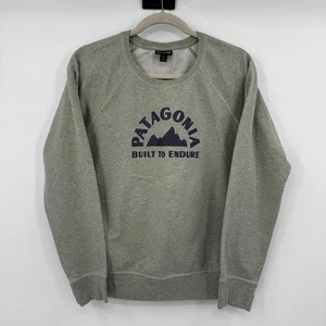 Sudadera Patagonia Algodón Orgánico Cuello Redondo Gris Construida para Soportar Montañas Med - Imagen 1 de 9