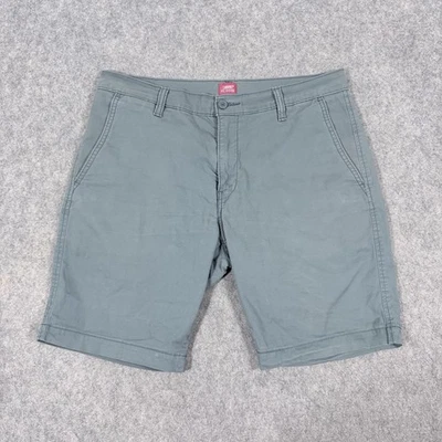 Pantalones Cortos Chinos Informales Levi's XX Para Hombre Talla 33 (Se Ajusta Real W35xL9.25) Azul Teal Foto 1 de 4