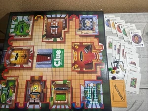 Gioco da tavolo vintage Clue, edizione 1986 incompleto classico Parker Brothers senza scatola - Foto 1 di 17
