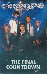 Europe Final Countdown cassette UK Epic 1986 cassette black shell paper label - Picture 1 of 4