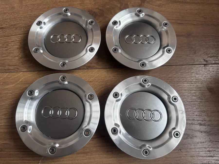 Fits Audi Alloy Wheel Centre Cap Hub x4 Silver 146mm TT A4 A6 Q5 Q7 8N0601165A - Image 1 of 2