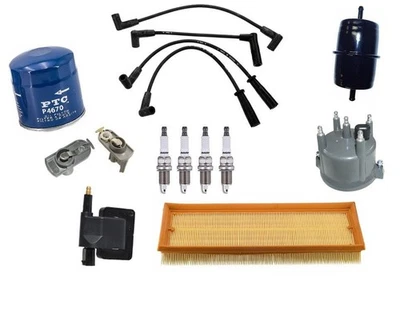 Para Jeep Wrangler 1991 1993 1995 2,5 L cables de encendido tapa rotor y enchufes filtros Foto 1 de 4