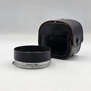 Vintage Canon S-60 paraluce 60mm con custodia in pelle - Foto 1 di 12