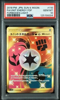 PSA 10 Unit Energy UR 110/094 SM6 Forbidden Light 2018 Pokemon Card Japanese - Image 1 of 2