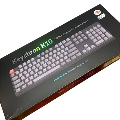 KeyChron K10 Full Size 104 Keys Bluetooth Wireless Mechanical Gaming Keyboard - Image 1 of 4