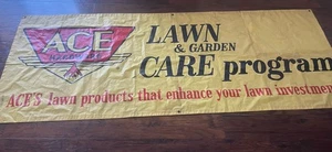 Vintage Ace Baumarkt Banner Werbung 92x35 !! Schilderbeschläge - Bild 1 von 16