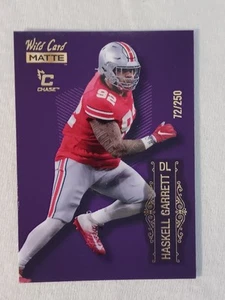 2022 WILD CARD MATTE HASKELL GARRETT ROOKIE CARD #MB-46 PURPLE CHASE 72/250 - Bild 1 von 5