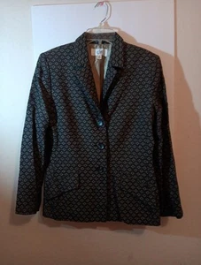 LeSuit Blazer Women's petite size 10P, Black and beige, Lined, Lined EUC  - Picture 1 of 8
