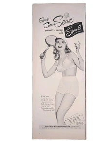 Anuncio estampado sujetador y faja Spunlo 1950 vintage, arte retro sexy y único, porta tenis - Imagen 1 de 1