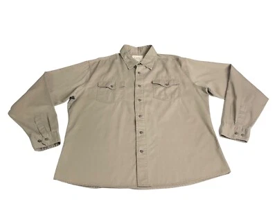 Camisa Lee peto vintage años 90 para hombre XL marrón pana manga larga grunge preppy Foto 1 de 4