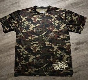 MMA Elite Shirt Mens Medium Green Brown Camouflage Camo Short Sleeve UFC Connor - Picture 1 of 5