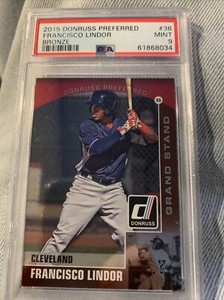2015 Donruss Preferred - Francisco Lindor Bronze PSA 9