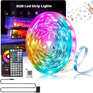 100Ft LED Strip Lights, Smart Light with App Remote Control, RGB LED Lights for - Picture 1 of 9