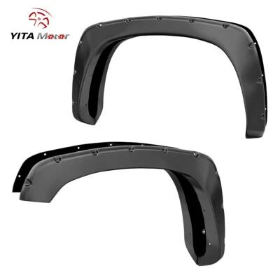 4PC Fender Flares for 99-07 Chevy Silverado GMC Sierra 1500 2500 3500 HD Bolt on - Image 1 of 4