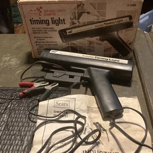 Sears  Inductive Timing Light , Clamp On 12V 28 21684 Original Manual & Box - Imagen 1 de 19