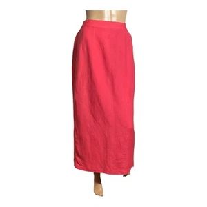 Jessica Howard Women’s Size 8 Vintage Orange Maxi Long Elastic Waist Skirt - Picture 1 of 17