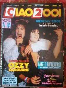 CIAO 2001 20 1986 OZZY OSBOURNE BRANDUARDI BONNIE TYLER MARC ALMOND No Poster - Picture 1 of 1