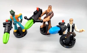 THREE EXC 2005 Star Wars Attacktix SW04 #19 #20 #22 Hans Chewie Greedo FAST SHIP - Picture 1 of 12