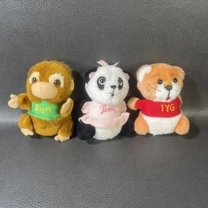 Vintage Shirt Tales Plush Lot of 3 Bogey, Pammy, Tyg Each 6-7" Tall Well Loved - Picture 1 of 10