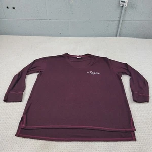 Texas A&M Shirt Womens XL Purple Aggies University Long Sleeve Fleece Top - Picture 1 of 8