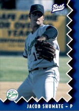 1997 Eugene Emeralds Best #13 Jacob Shumate Hartsville South Carolina SC Card