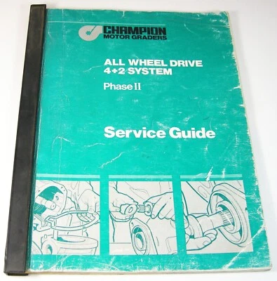 CHAMPION Motor Grader All Wheel Drive 4+2 Phase ii Service Repair Manual 21528 - Image 1 of 4