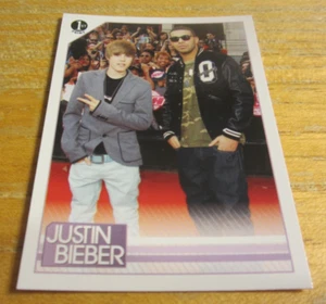 Tarjeta coleccionable Justin Bieber con Drake 2010 Panini Justin Bieber #145 - Imagen 1 de 2