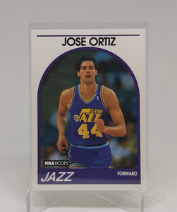 1989 JOSE ORTIZ #223 NBA HOOPS JAZZ BASKETBALL CARD