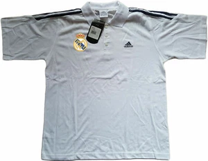 maglia Real Madrid Adidas Polo vintage T-Shirt Mens XL 3S d52 Tennis Top 2000s - Foto 1 di 3