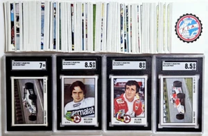1980 Panini F1 Grand Prix (144) Card Set Nelson Piquet & Alain Prost Rookie SGC - Picture 1 of 4