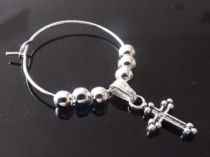 10 Gothic Cross Wine Glass Charms Table Decoration Wedding Birthday Hen Party - Picture 1 of 1