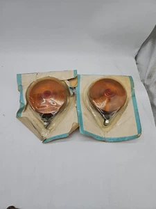 K-D LAMP CO Amber Red Lucite Plastic Lens Class A Turn Signal Double Face w/ Box - Picture 1 of 1