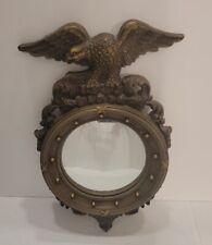 Syroco American Eagle Convex Porthole Vintage Federal Americana Mirror 4410