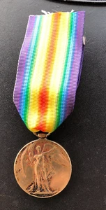 WW 1 Victory Medal, 92371 Pte W. Howe. R.A.M.C. - Picture 1 of 9