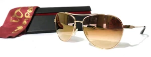 Barton Perreira Lovitt Sunglasses 56-14-135 Gold metal Aviator style - Picture 1 of 12