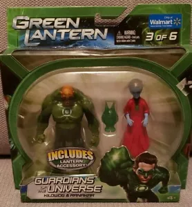 2010 MATTEL GRÜNE LATERNE WÄCHTER DES UNIVERSUMS KILOWOG & RANAKAR 3 von 6 - Bild 1 von 6