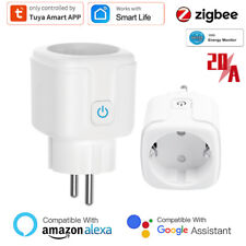 Zigbee3.0 20A smart steckdose plug socket tuya smart life google home Alexa