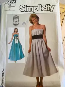 Vintage Simplicity Nähmuster 7372 - Misses Kleid in 2 Längen - Bild 1 von 1
