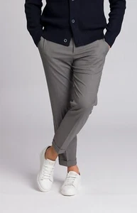 PANTALONE UOMO SLIM FIT EREDI DEL DUCA EDD MADE IN ITALY TELEMAC2 GRIGIO AUT/INV - Foto 1 di 2