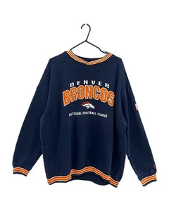 Good Condition LEE SPORT Men's Navy Denver Broncos Jumper XL - Picture 1 of 5