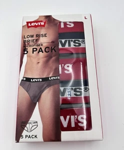 Levi's Slips Unterwäsche Herren Large Low Rise 5er Pack Mikrofaser Komfort Neu im Karton - Bild 1 von 4