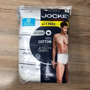 Jockey Classics Herren Boxershorts Full-Rise 100% Baumwolle Gr. Large (38) 5er Pack - Bild 1 von 3