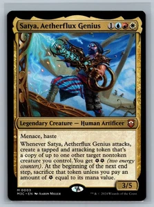 Magic MTG Commander: Modern Horizons 3 Satya, Aetherflux Genius #0003 TCG CCG - Picture 1 of 2