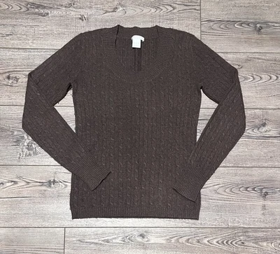 Tweeds 2 Ply Cashmere Cable Knit Small Sweater  - Image 1 of 3