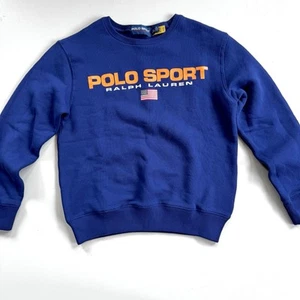 Polo Sport Ralph Lauren Boys Pullover Sweatshirt Royal Blue Size L (12/14) - Picture 1 of 10