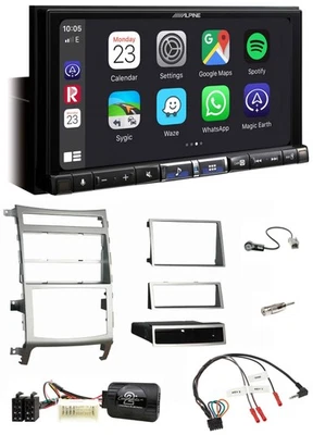 Alpine 2DIN DAB USB Lenkrad Bluetooth Autoradio für Hyundai IX55 2009-2012 silbe - Bild 1 von 4