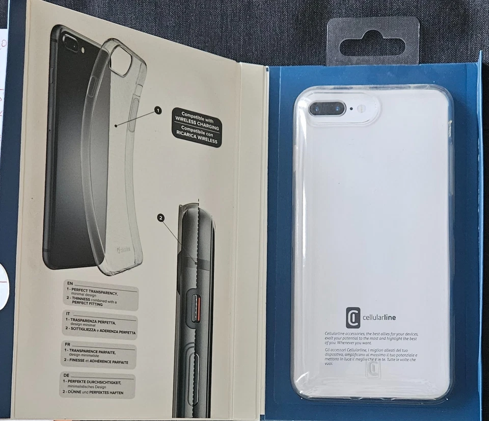 COVER IPHONE 8PLUS7PLUS TRASPARENTE - Immagine 1 di 1