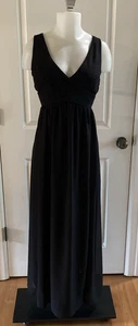 Birdy Grey Dress Size XL Black Chiffon Laurie Dress Empire Sleeveless Wedding - Picture 1 of 14
