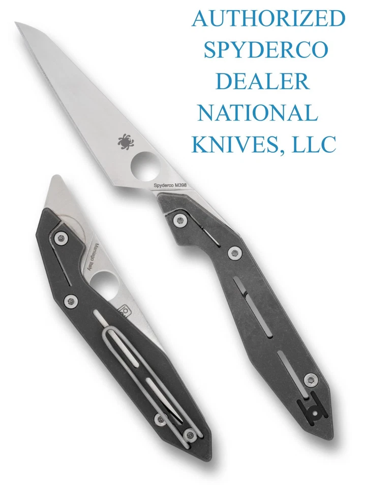 Spyderco NAND Folding Knife 3.19 Inch Plain Satin Wharncliffe SPC270TIP