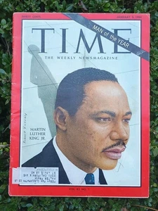Time Magazine, Jan 3, 1964; MARTIN LUTHER KING Jr Man of the Year. Lstng392025 - Picture 1 of 24